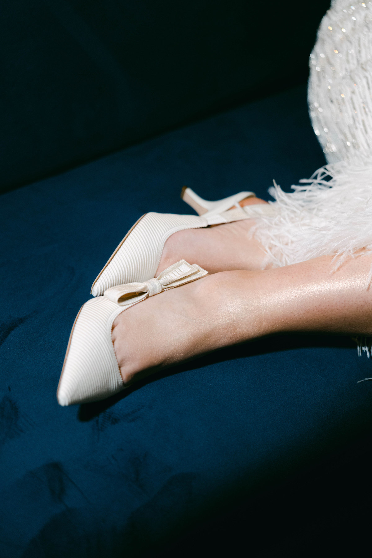 ABC Dior custom bridal shoes