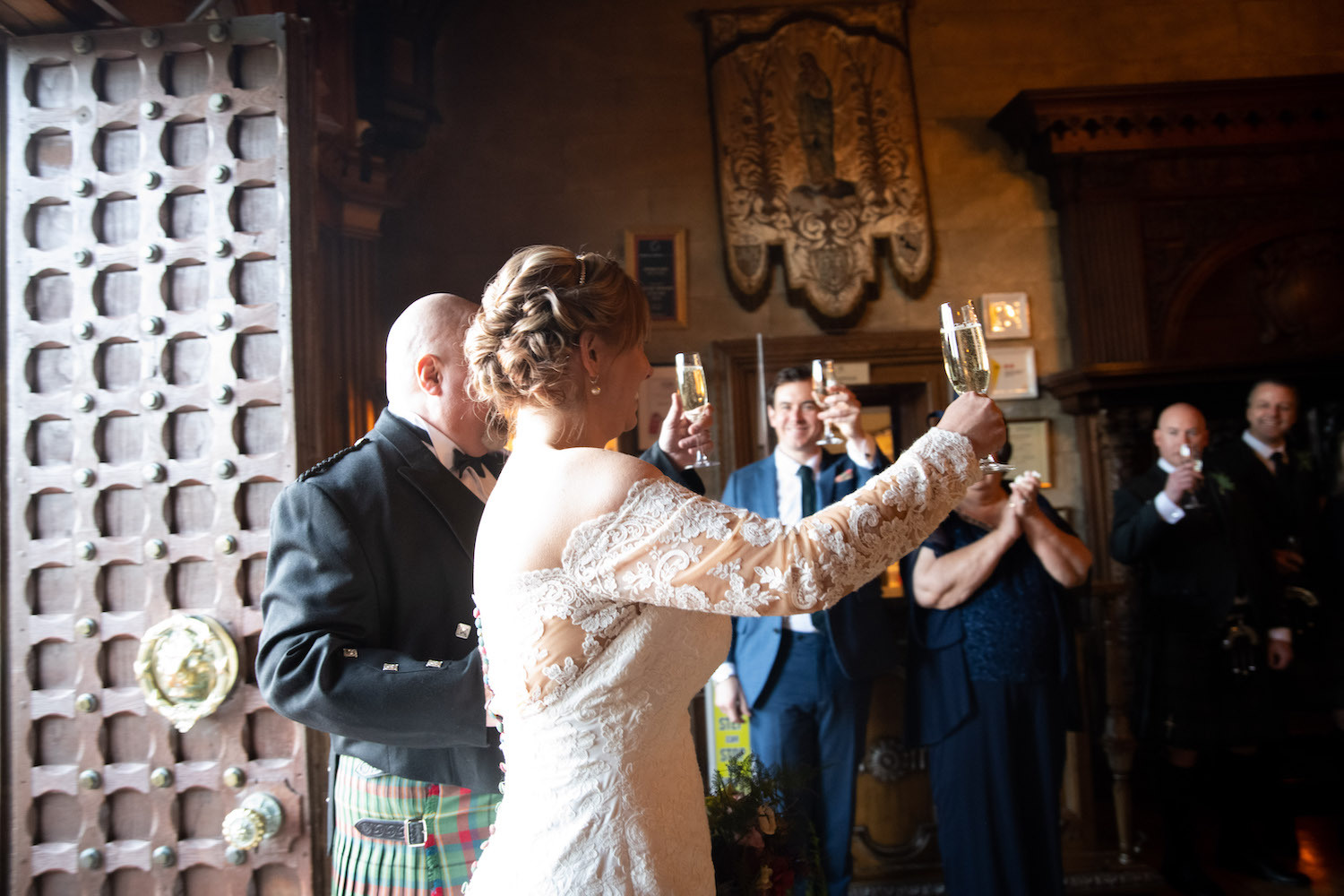 Belleek Castle Wedding toast