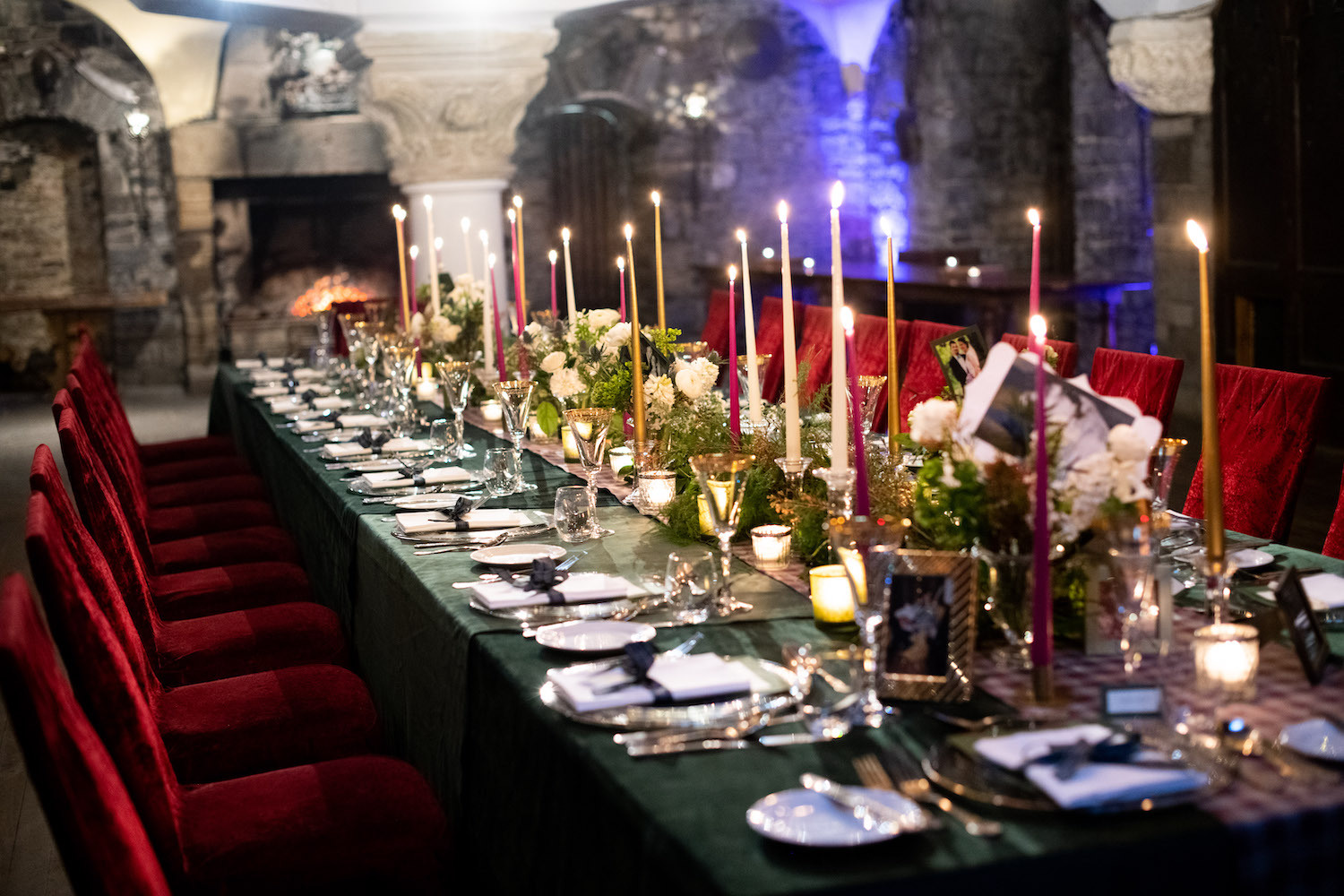 Belleek Castle Wedding tablescape